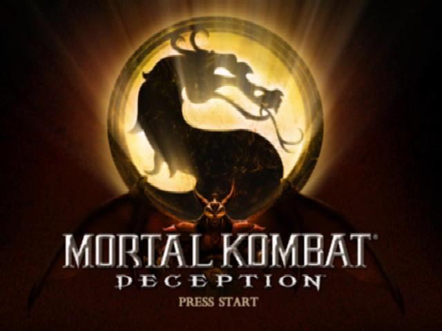 Mortal Kombat Deception title screen for Gamecube