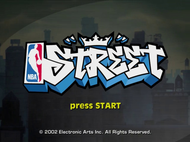 NBA Street title screen for Gamecube
