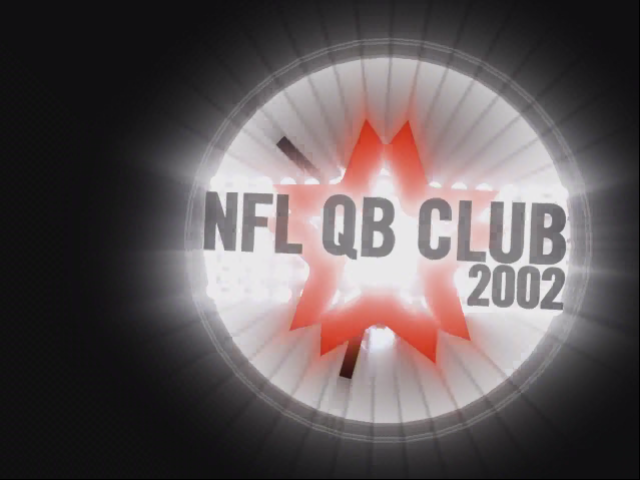 NFL QB Club 2002 title screen for Gamecube