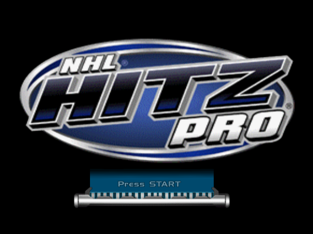 NHL Hitz Pro title screen for Gamecube