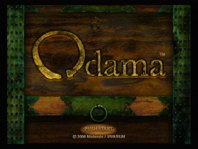 Odama title screen for Gamecube