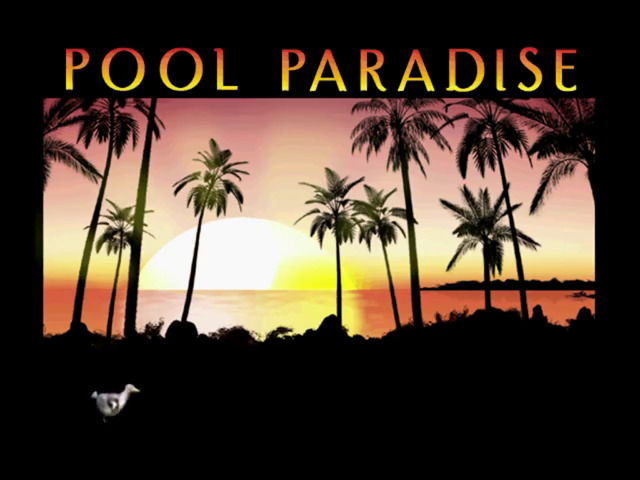 Pool Paradise title screen for Gamecube