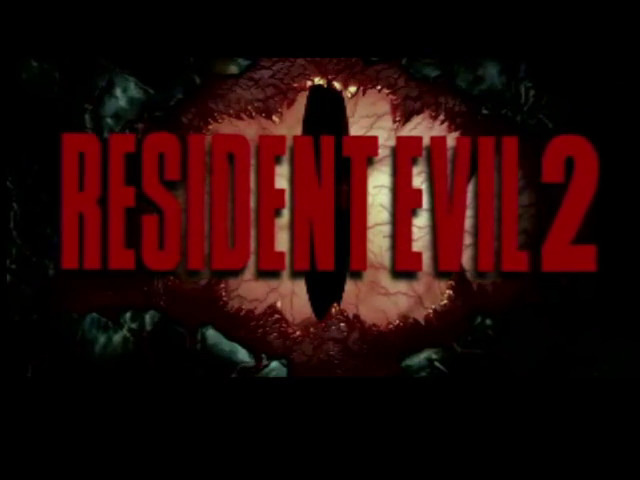 Resident Evil 2 title screen for Gamecube