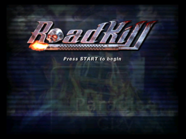 Roadkill title screen for Gamecube