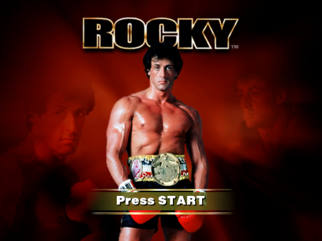 Rocky title screen for Gamecube