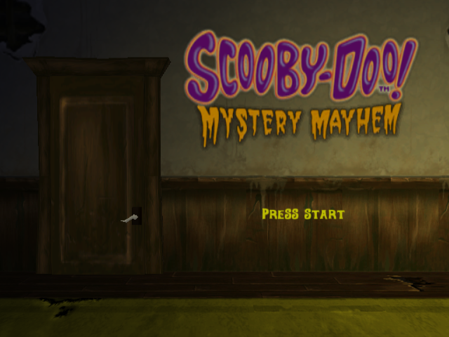 Scooby Doo Mystery Mayhem title screen for Gamecube