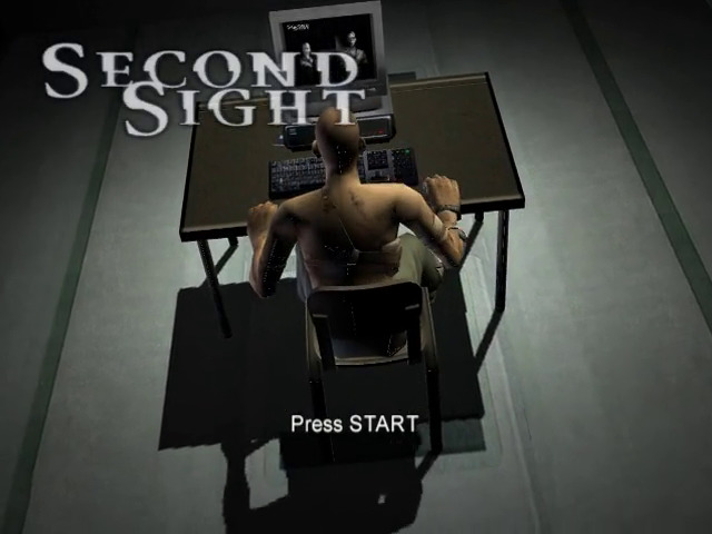 Second Sight title screen for Gamecube
