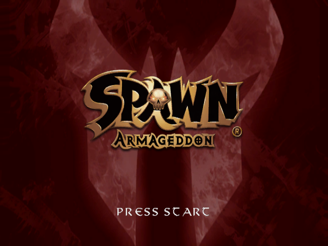 Spawn Armageddon title screen for Gamecube