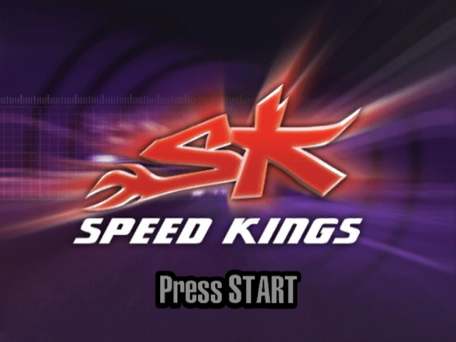 Speed Kings title screen for Gamecube