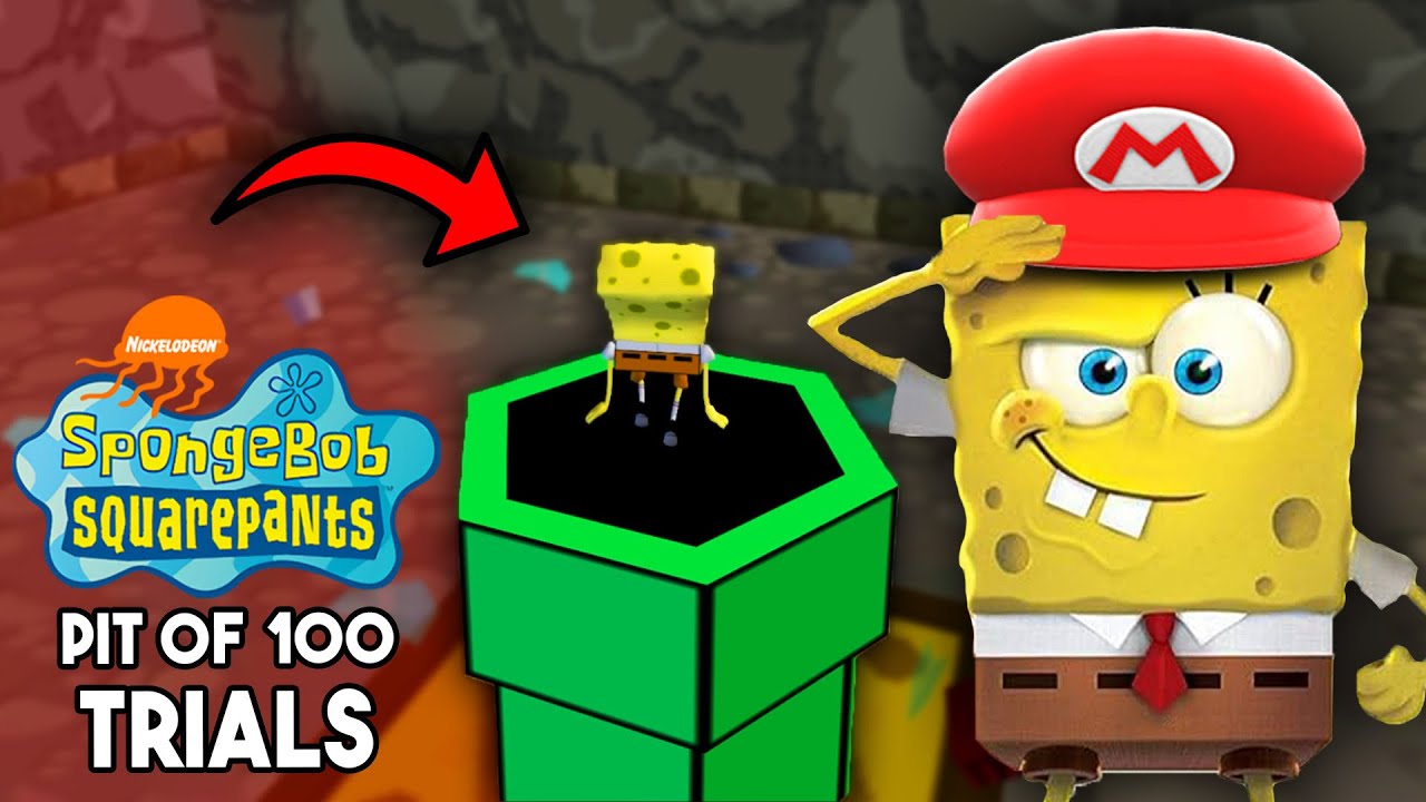 SpongeBob SquarePants Battle for Bikini Bottom title screen for Gamecube