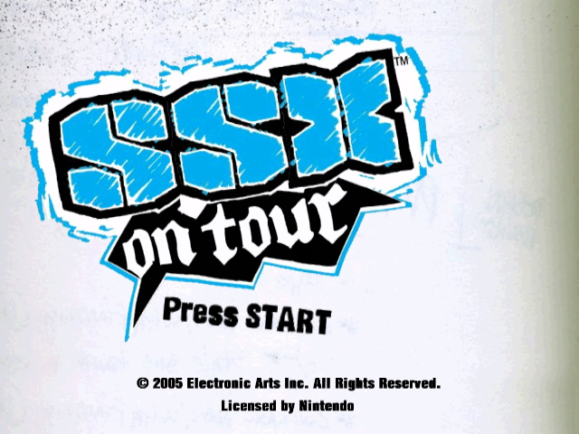SSX on Tour title screen for Gamecube