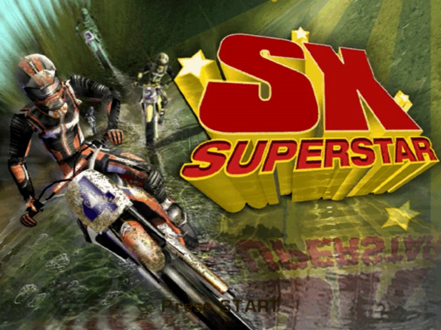 SX Superstar title screen for Gamecube