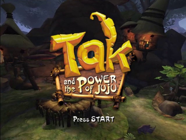 Tak and the Power of JuJu title screen for Gamecube