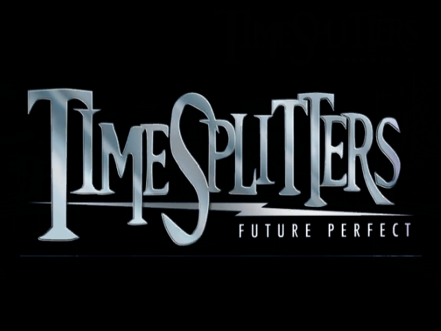 Time Splitters Future Perfect title screen for Gamecube