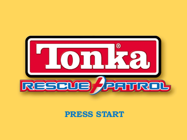 Tonka Rescue Patrol title screen for Gamecube