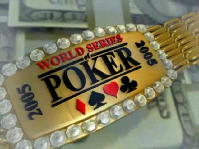 World Series of Poker title screen for Gamecube