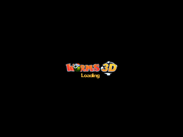 Worms 3D title screen for Gamecube