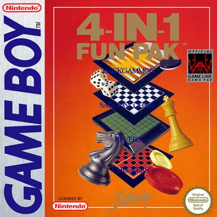 4-in-1 Fun Pak box art for GameBoy