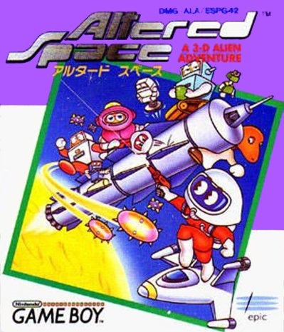 Altered Space box art for GameBoy
