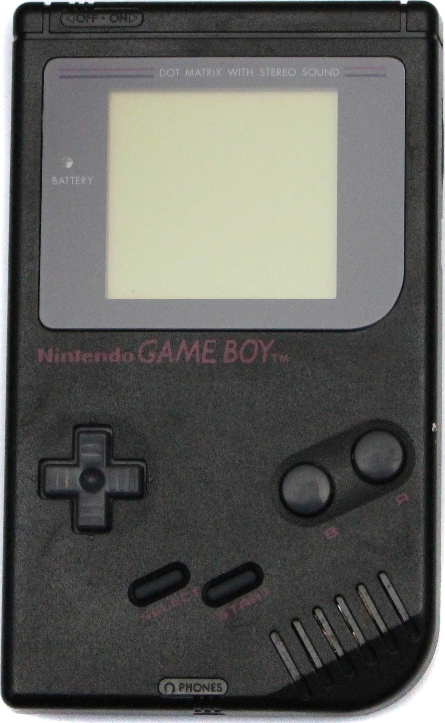 Black Original Gameboy box art for GameBoy