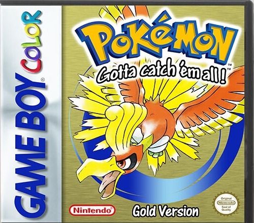 Pokemon Gold box art for GameBoy