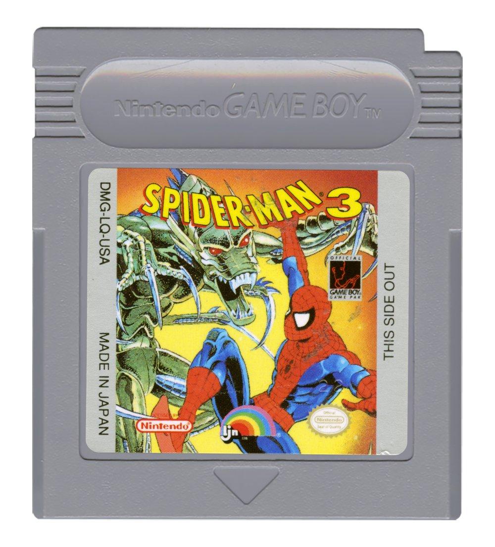 Spiderman 3 box art for GameBoy