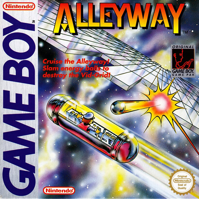Alleyway box art for GameBoy