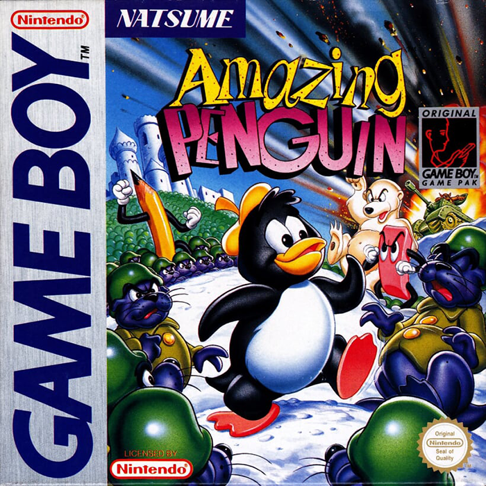 Amazing Penguin box art for GameBoy