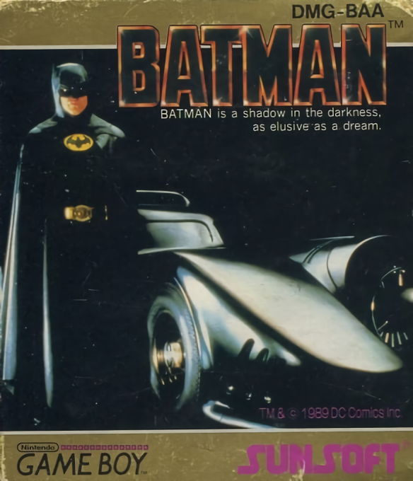 Batman box art for GameBoy