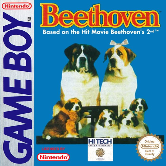 Beethoven box art for GameBoy