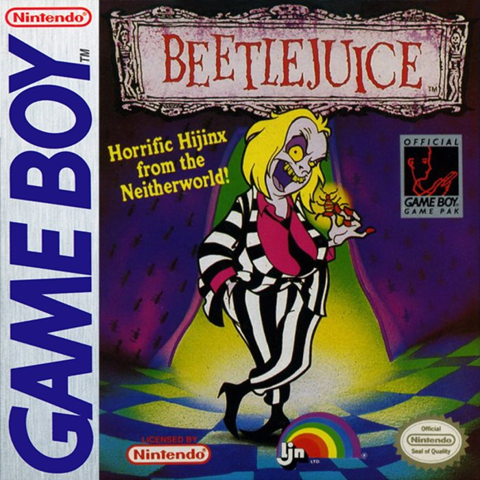Beetlejuice box art for GameBoy