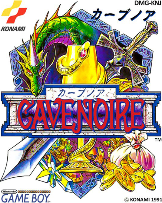 Cave Noire box art for GameBoy
