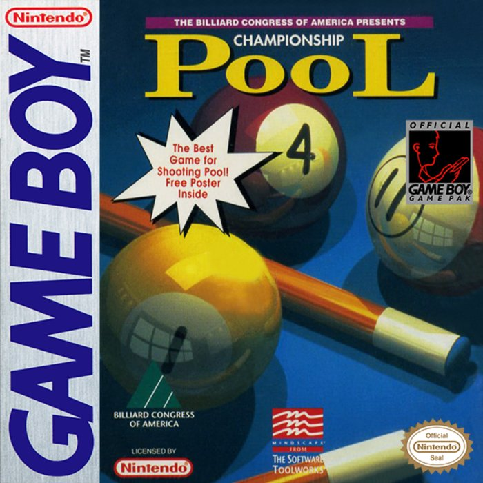 Championship Pool box art for GameBoy