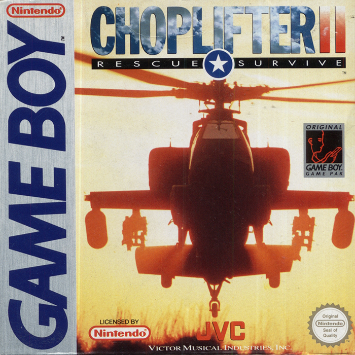 Choplifter II box art for GameBoy