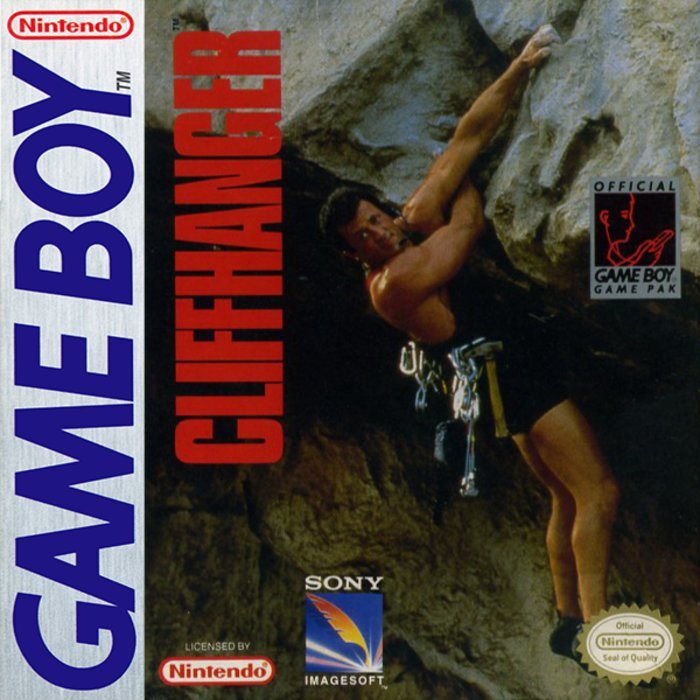 Cliffhanger box art for GameBoy