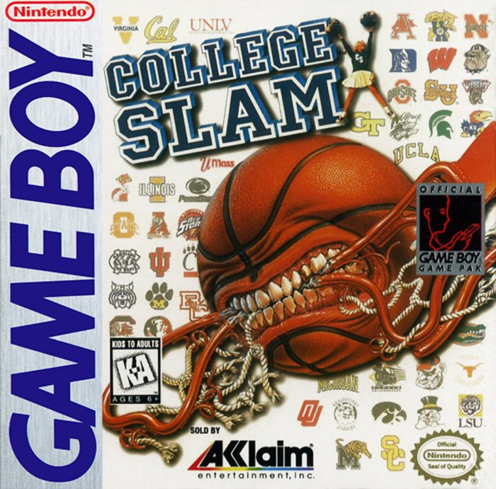 College Slam box art for GameBoy