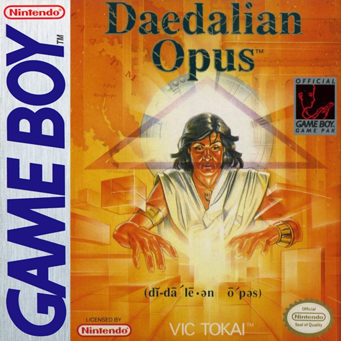 Daedalian Opus box art for GameBoy