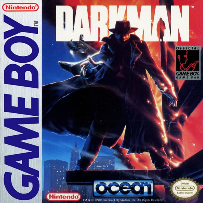 Darkman box art for GameBoy