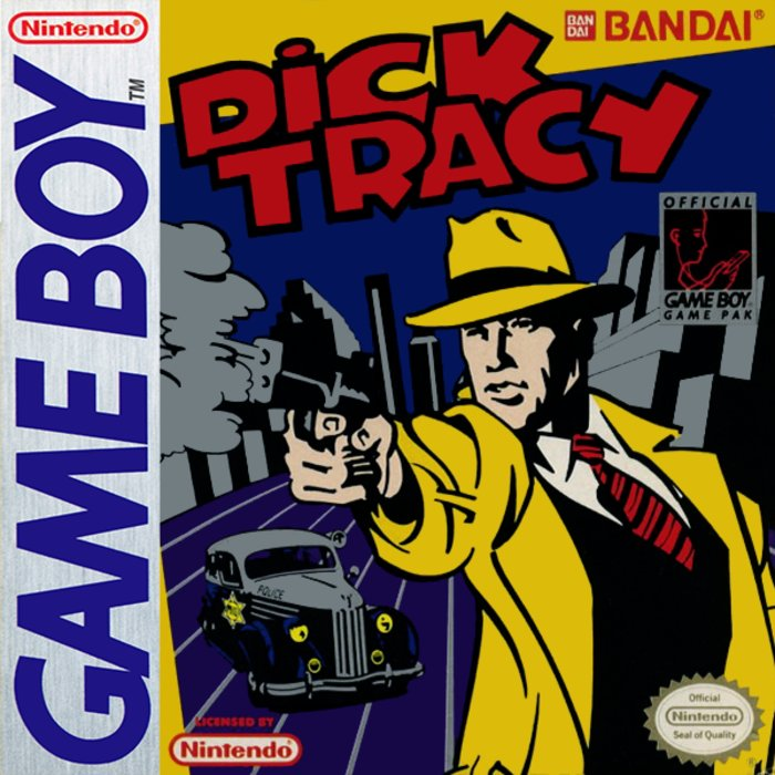 Dick Tracy box art for GameBoy