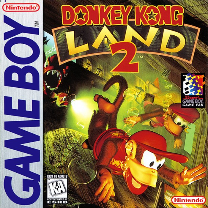 Donkey Kong Land 2 [Not for Resale] box art for GameBoy