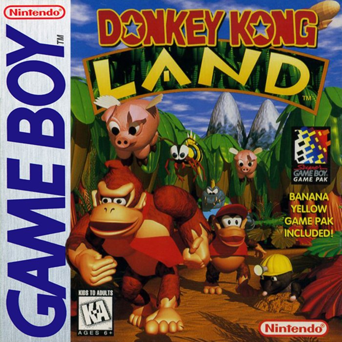 Donkey Kong Land [Player's Choice] box art for GameBoy