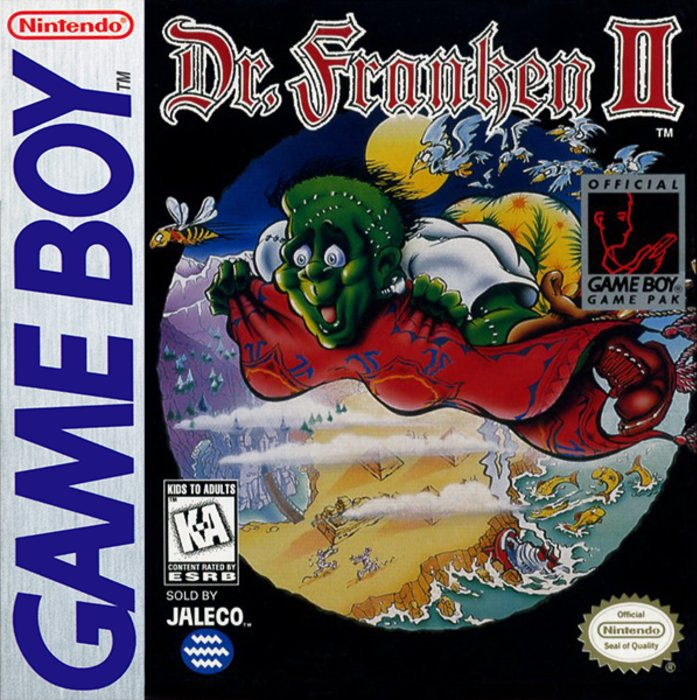 Dr. Franken II box art for GameBoy