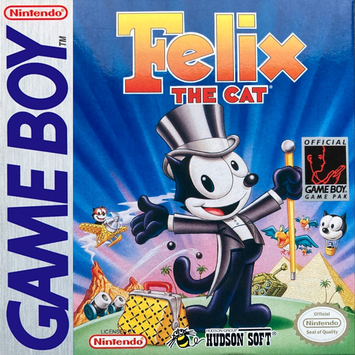 Felix the Cat box art for GameBoy