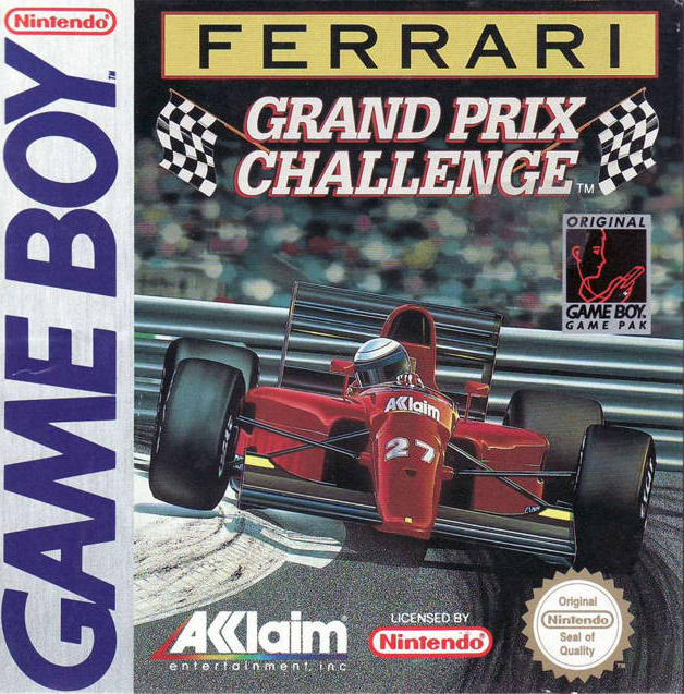 Ferrari Grand Prix Challenge box art for GameBoy