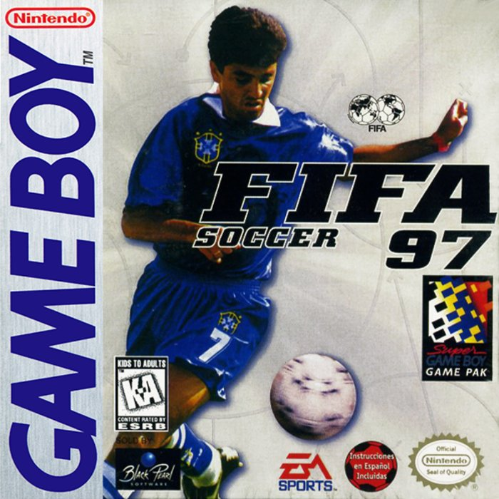 FIFA Soccer 97 box art for GameBoy