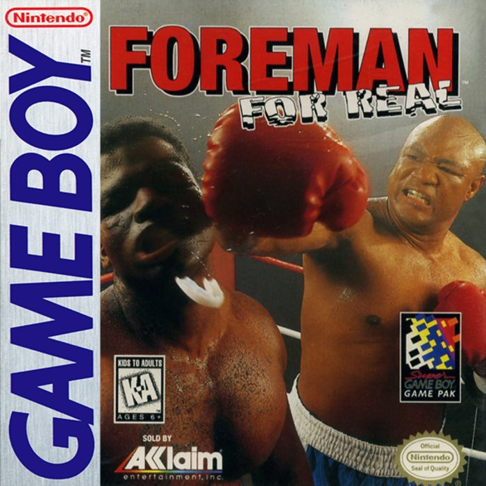 Foreman for Real box art for GameBoy