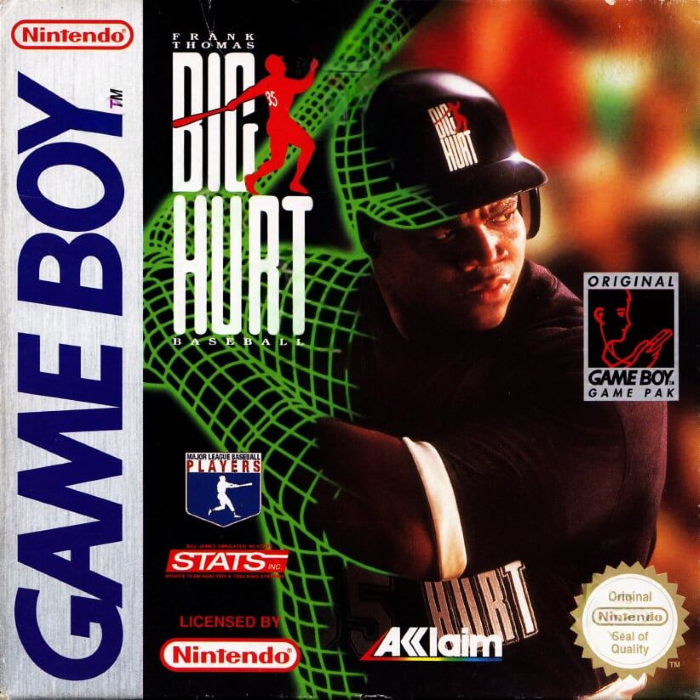 Frank Thomas Big Hurt Baseball box art for GameBoy