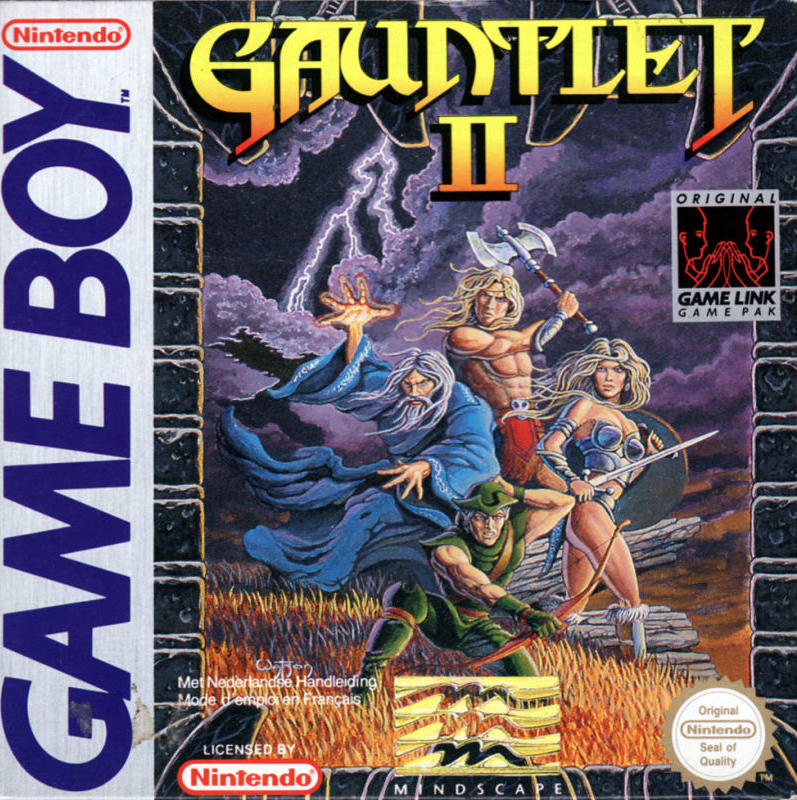 Gauntlet II box art for GameBoy