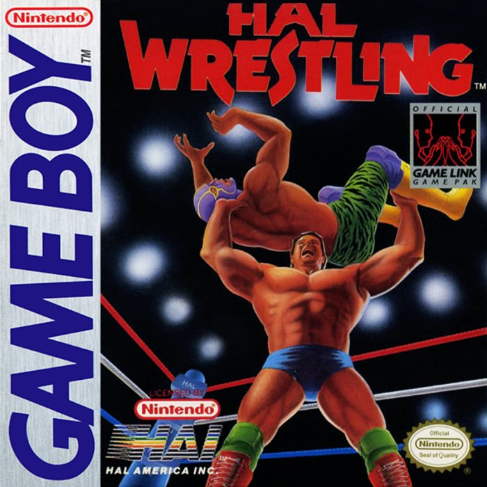 HAL Wrestling box art for GameBoy