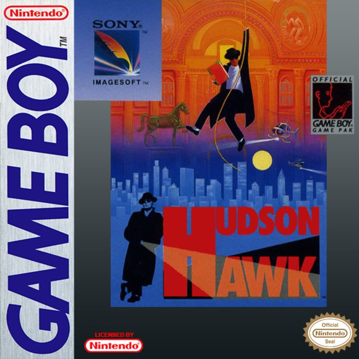 Hudson Hawk box art for GameBoy